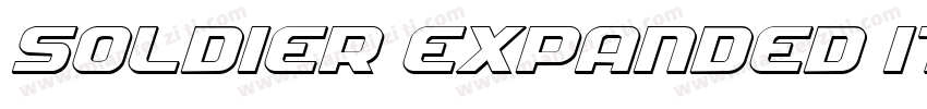Soldier Expanded Italic Expanded It字体转换